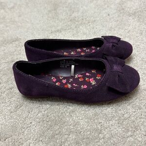 Vintage Janie and Jack purple suede toddler shoe